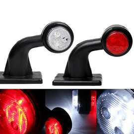 2个 图片色 ABS DC12-24V  10-30V弯角平罩货卡挂车腰灯LED车灯边