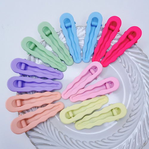 Candy color hairpin rubber paint frosted feel paint edge clip seamless hairpin diy material cream glue headwear accessories