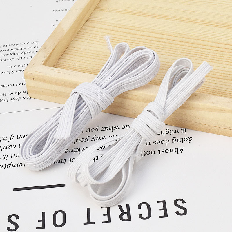 Flat Elastic Cord Loose Rubber Band Handmade DIY Hair Accessories Hair Band Hair Rope Clothing Elastic Band Large Intestine Ring Accessories