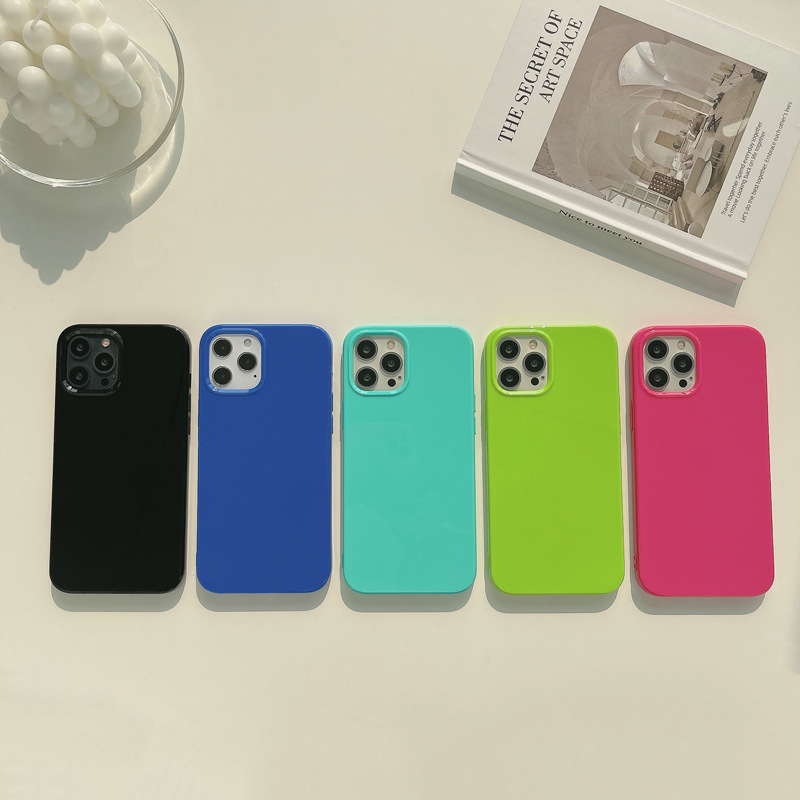 Style Simple Couleur Unie Tpu   Téléphone Cas display picture 3