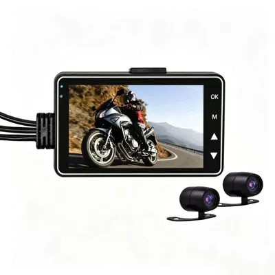 Motorcycle driving recorder, HD video locomotive - exclusively-for-cross-border-foreign-trade-no-memory-card-item-weight-and-size-see-details-b7-host-round-lens-round-lens