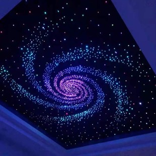 Home improvement project video room clear Bar Club Villa star ceiling ceiling all over the Sky star ceiling light fiber optic light