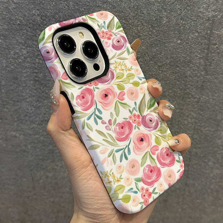 Apple, чехол для телефона, iPhone11, мобильный телефон, iPhone16 Pro, цветной цветок, (Cross-border trading)