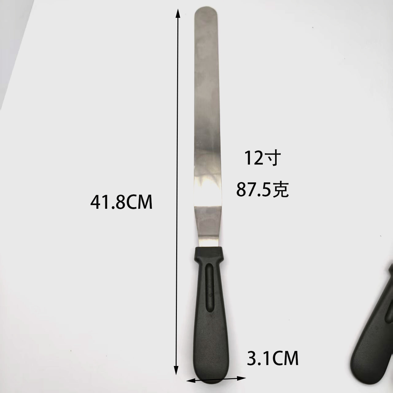 Espátula de acero inoxidable, herramientas para hornear y decorar, cuchillo desmoldeador de pasteles de 6-8-10 pulgadas con borde recto y plegable, raspador, cuchillo para postres image 14
