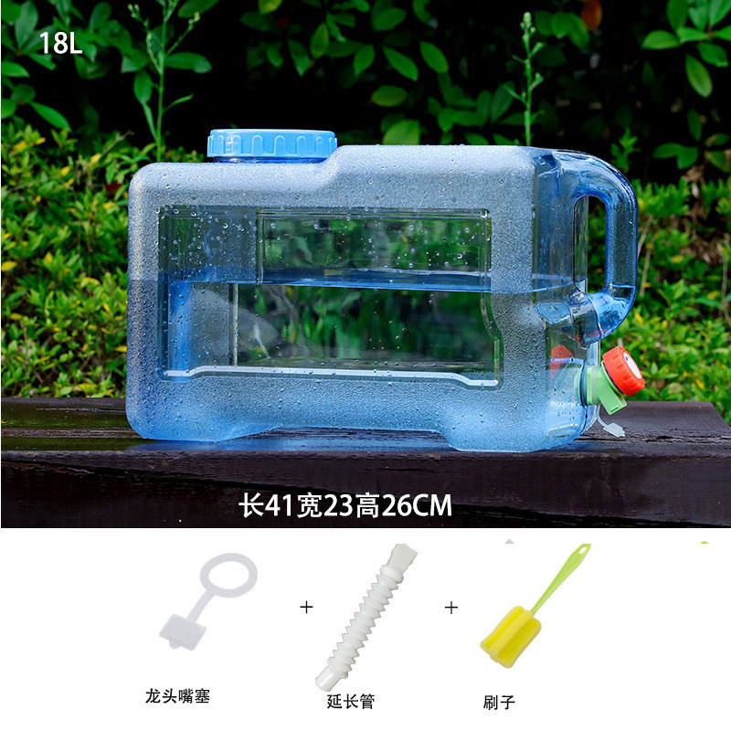 蛇口付き屋外浄水飲料水バケツプラスチック家庭用正方形車載水貯蔵タンクポータブル大型バケツなし|undefined