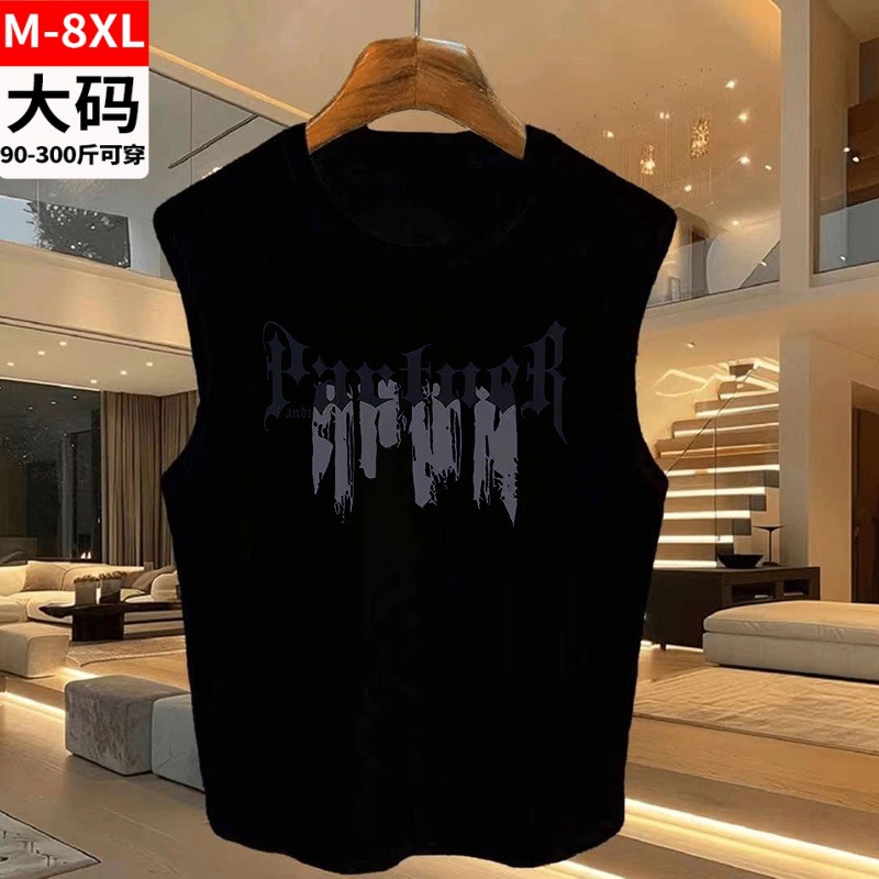 Cotton elastic vest with a round collar sleevless