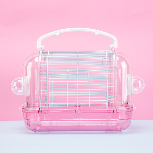 Cross-border manufacturer hamster cage wholesale Japanese transparent cage villa basic cage portable cage pet ornamental cage wholesale