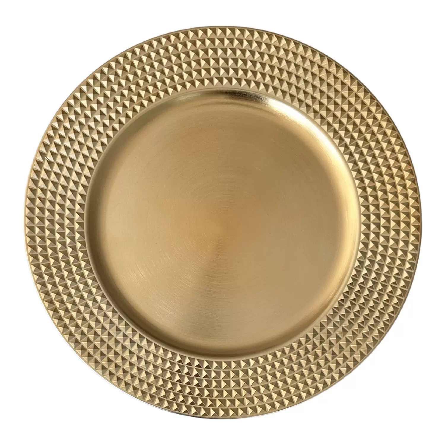 跨境定制工厂派对装饰盘塑料婚礼派对电镀13英寸charger plates