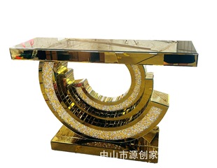 Source Manufacturer Light Luxury Entrance Cabinet Modern Simple Furniture Mirror Decoration Partition Entrance Table