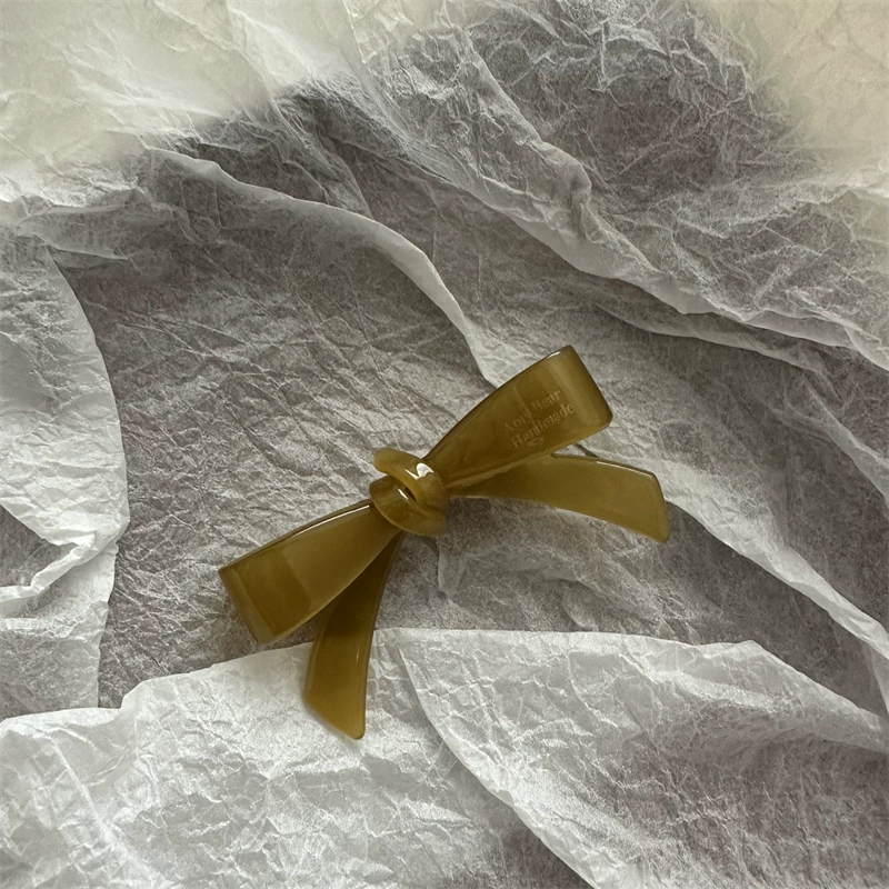 Cute hairgrip with bow, bangs, Korean style