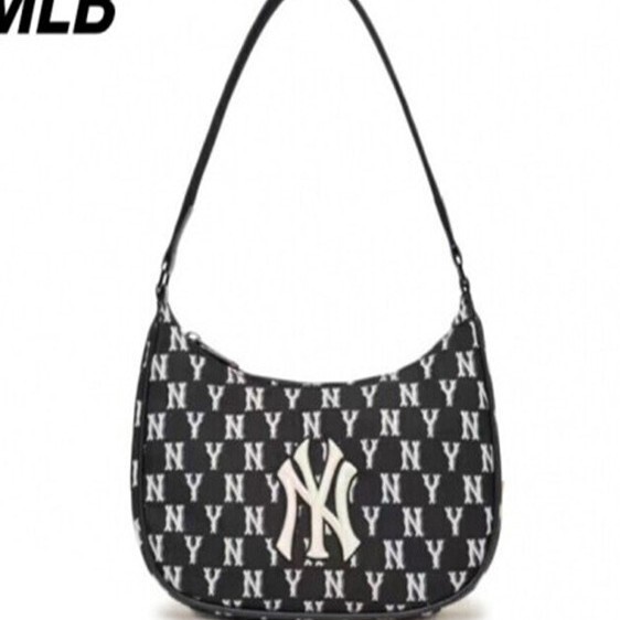 Mlb Underarm Bag Summer New Style Ny Embossed Simple Shoulder Bag Daily Versatile Fashion Women's Handbag