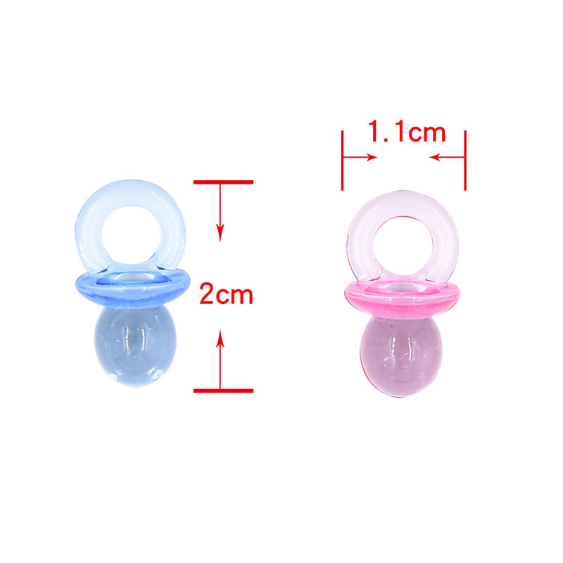Acrílico transparente chupete bautismo bebé ducha Luna Llena regalo niño niña decoración 30 unids