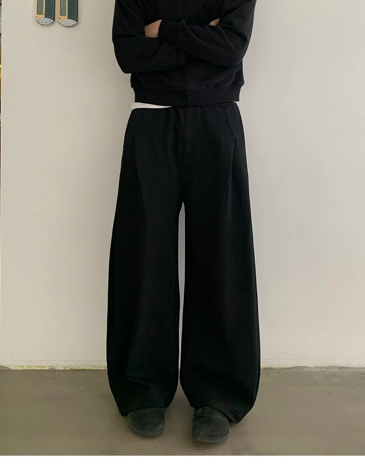 Men's Clothing Retro Spring Structure Cut Scimitar Sweatpants Men And Women Loose Casual Straight Sports Pants Trend_viptrois.com