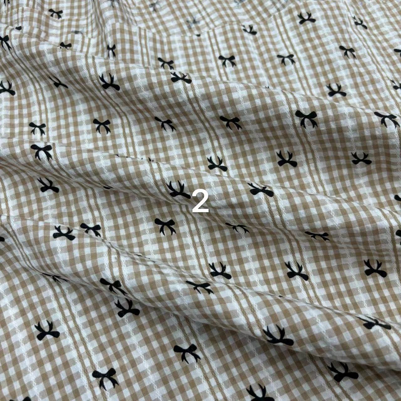 女装蝴蝶结格子印花布童装连衣裙抱枕包包娃娃衣窗帘装饰格鞋材布