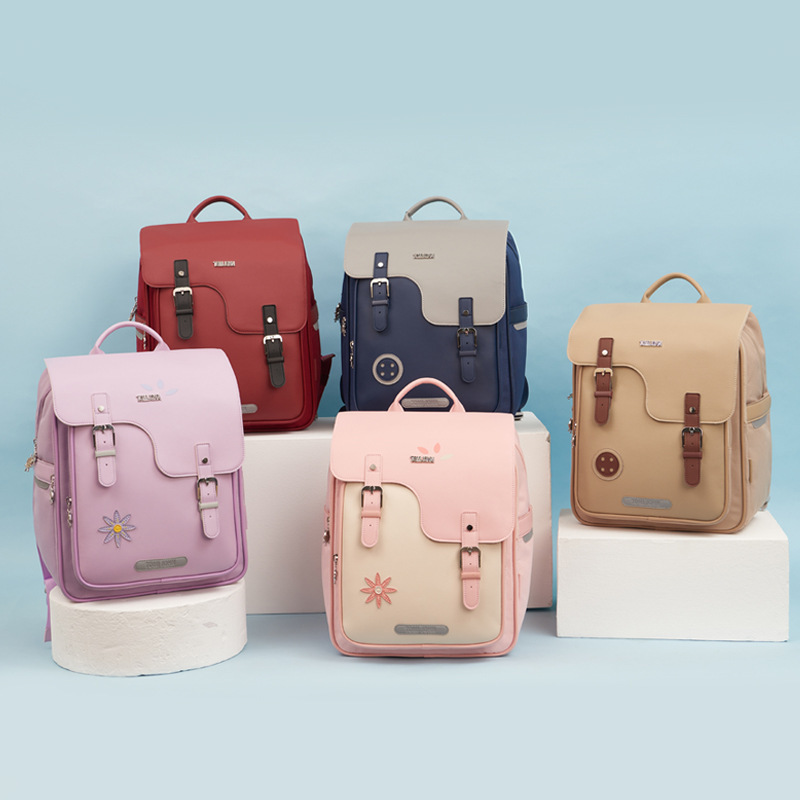 Tommie John Large-Capacity Spine Protection and Anti-Falling British Style Children's Schoolbags for Boys and Girls to Reduce the Burden of Primary School Students' Schoolbags