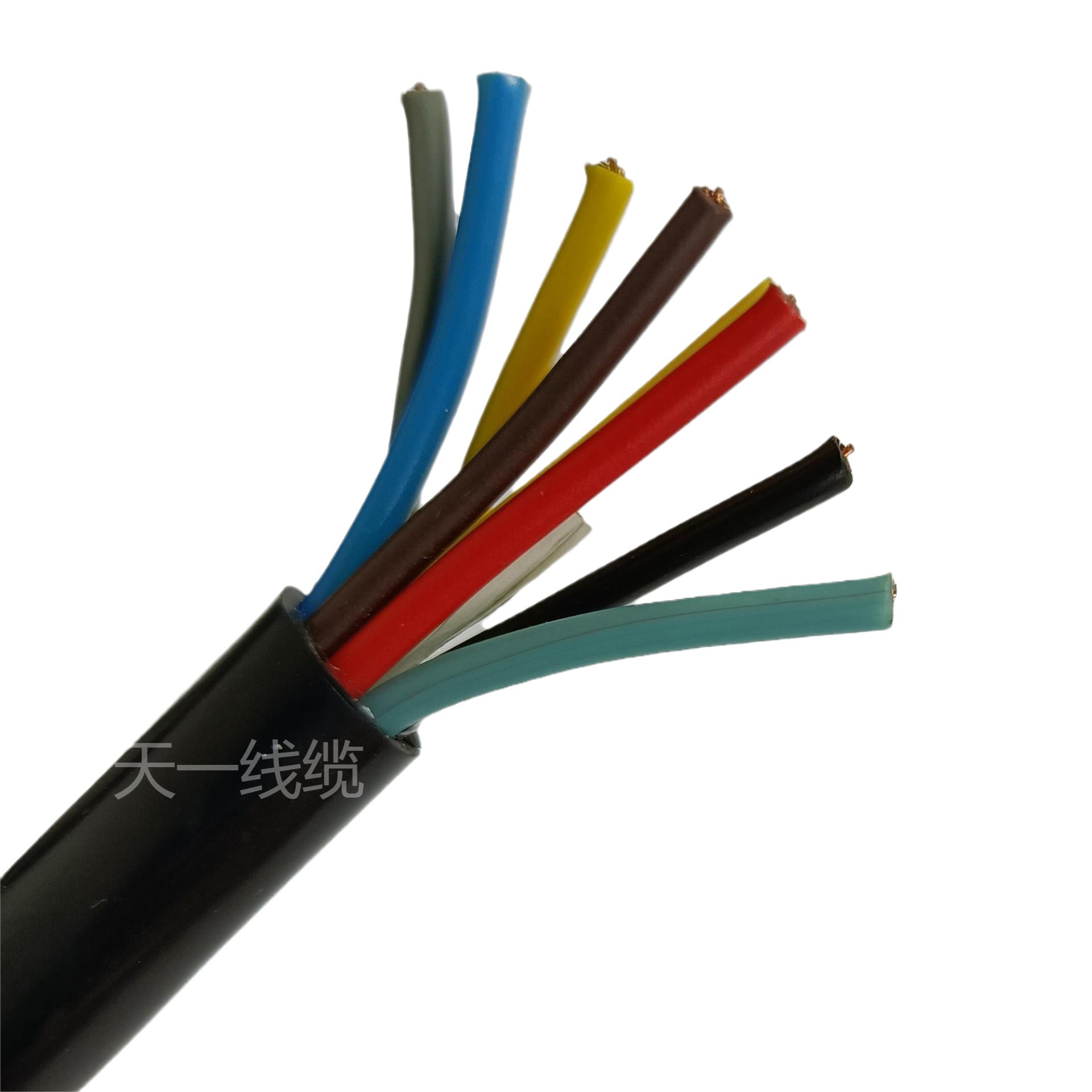 煤安足米 煤矿专用控制电缆 MKVVP-450/750 12*5铜芯