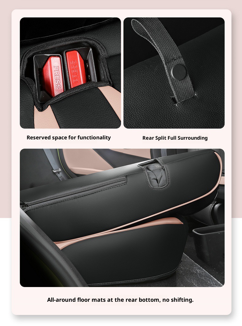New Seagull Full Leather Car Seat Cushion for All Seasons, Left-Hand Drive Overseas Right-Hand Drive Seat Cover, Cross-Border Full-Cover Car Seat Cushion