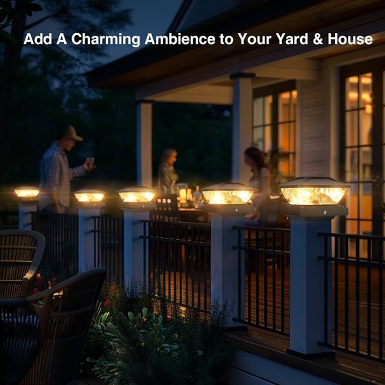 Amazon New Solar Column Lamp Dual Mode Switching Light Highlight Garden Landscape Column Lamp