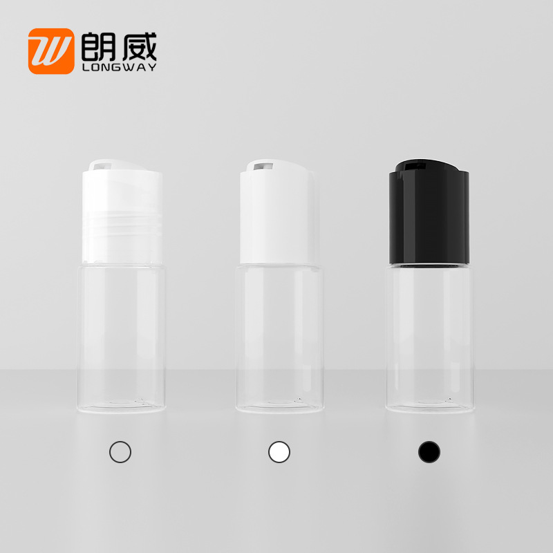 Longwei 10ml hombro plano mil botella de cubierta de otoño botella de plástico para mascotas botella de rocío puro pequeña capacidad sub-botella mil botella de cubierta de otoño