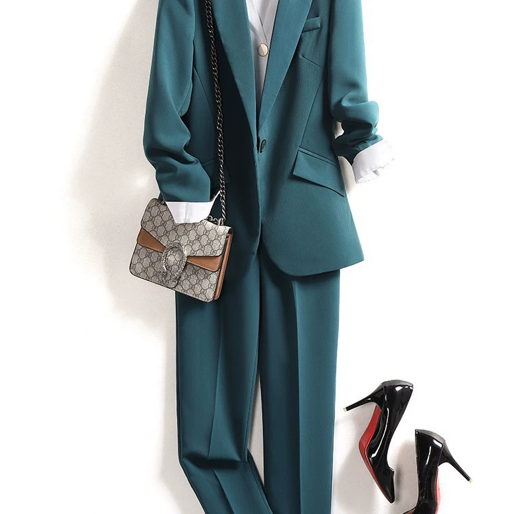 Spring classic suit jacket, set, loose fit