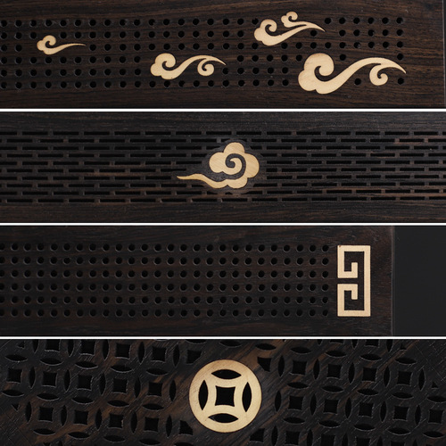Ebony wood home indoor sandalwood incense burner sandalwood agarwood insert tea ceremony aromatherapy furnace incense box hidden incense sleeping incense box