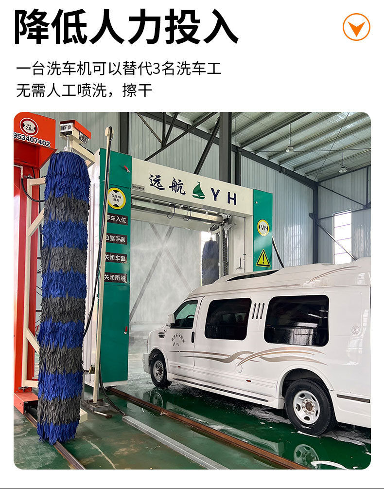 Large bus and truck washing equipment, gantry-type reciprocating high-pressure cleaning machine, fully automatic bus washing machine