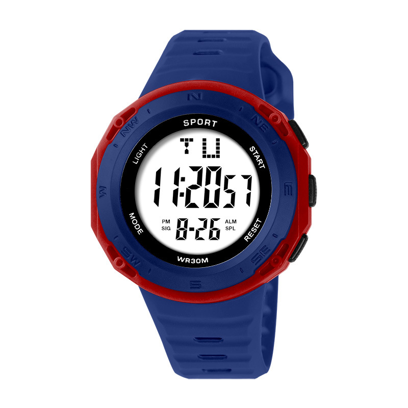 Deportes transfronterizos de moda al aire libre estudiantes de secundaria primaria y secundaria reloj electrónico de alarma de luz nocturna simple reloj electrónico