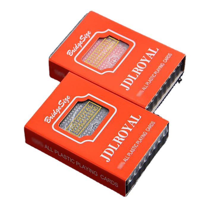 Plastic Playing Cards JDLROYAL25 Silk White PVC Playing Cards Manufacturer Produced Cross-border Foreign Trade Playing Cards Large Quantity Can Be Discounted