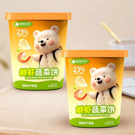 树壳玛玛鲜虾蔬菜饼100g装鳕鱼饼午餐肉网红休闲零食解馋食品批发