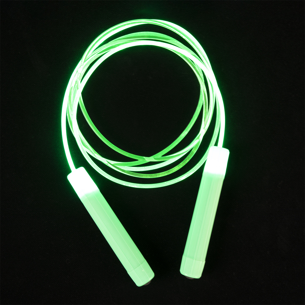 빛나는 로프 건너 뛰기 녹색