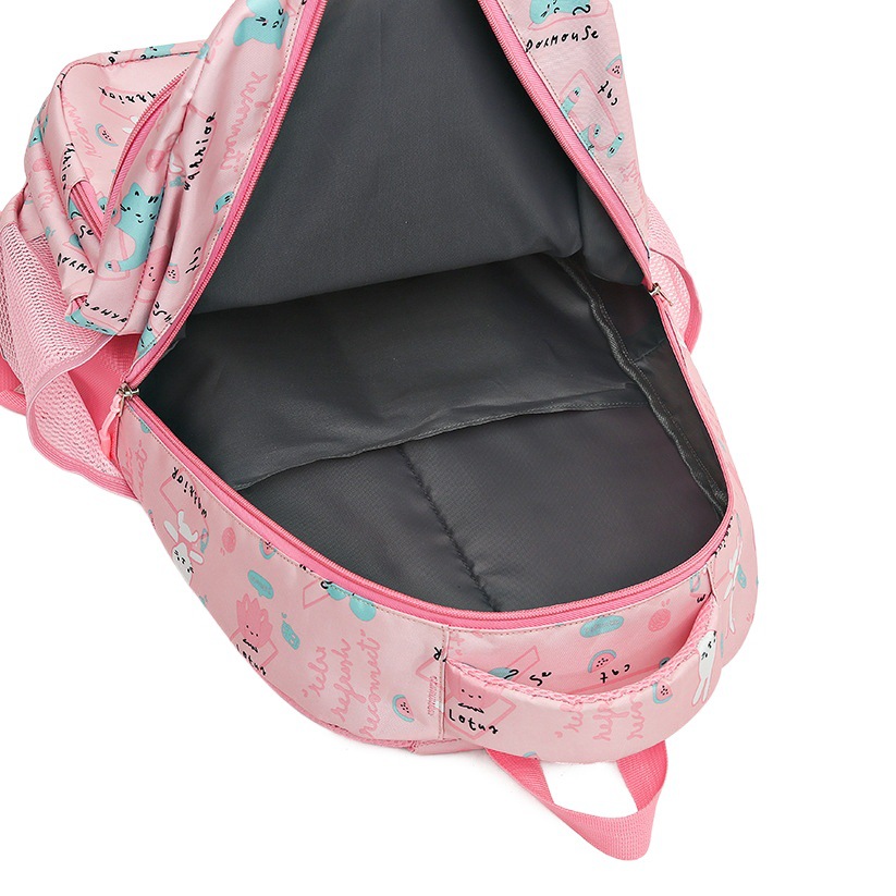 Fábrica al por mayor nueva escuela primaria estudiante mochila niños niña grado 1-6 dulce lindo ligero casual mochila