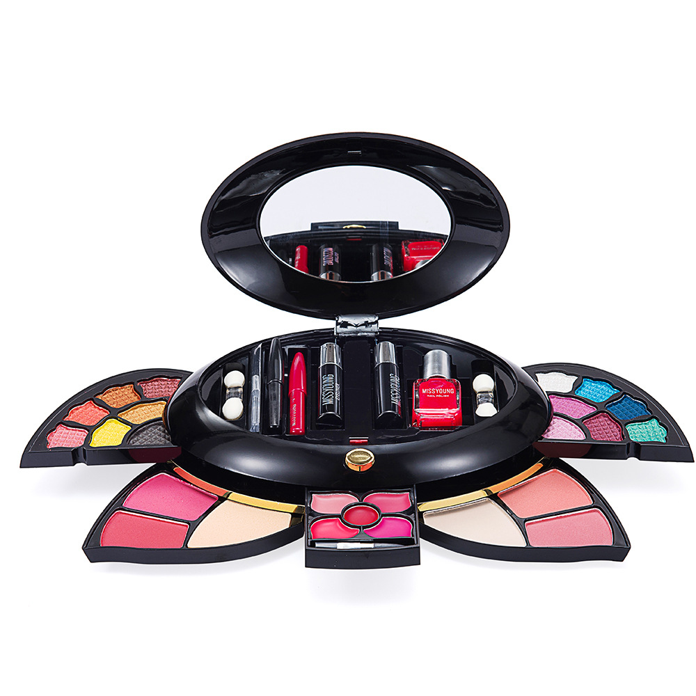 MISS YOUNG Multi-functional Makeup Palette, Eyeshadow Blush, Contouring Set, Makeup Palette, Makeup Box, Nail Polish, Eyeliner undefined