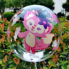 Internet celebrity printing transparent wave ball double -sided printed wave ball wedding festival party supplies