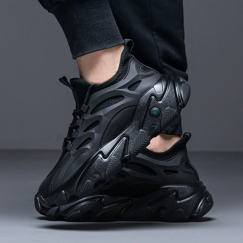 Mesh extra large sports shoes for leisure, high casual footwear platform, plus size, 2025 years