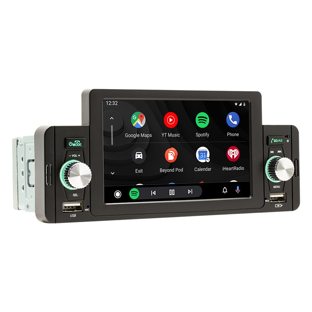 Wired/Wireless carplay coche Bluetooth solo husillo MP5 reproductor Android teléfono móvil de interconexión revertir prioridad