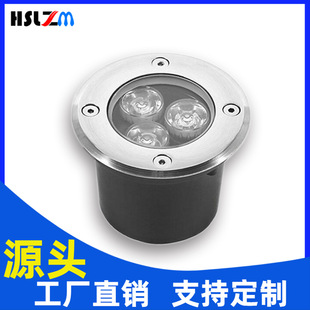 Cross-border supply in stock wholesale outdoor garden lighting waterproof led lights round RGB underground lights