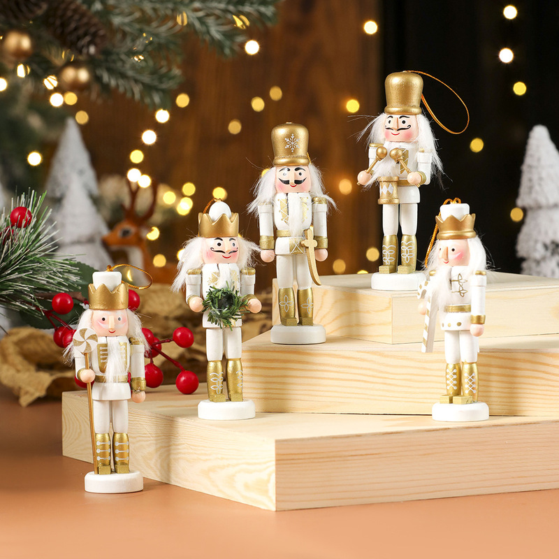 クロスボーダー新しいクルミ兵士木製装飾品クリスマス装飾品小さなギフトクリスマス装飾品ウィンドウデスクトップ装飾品|undefined