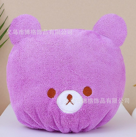 Morado - gorra de baño para niños