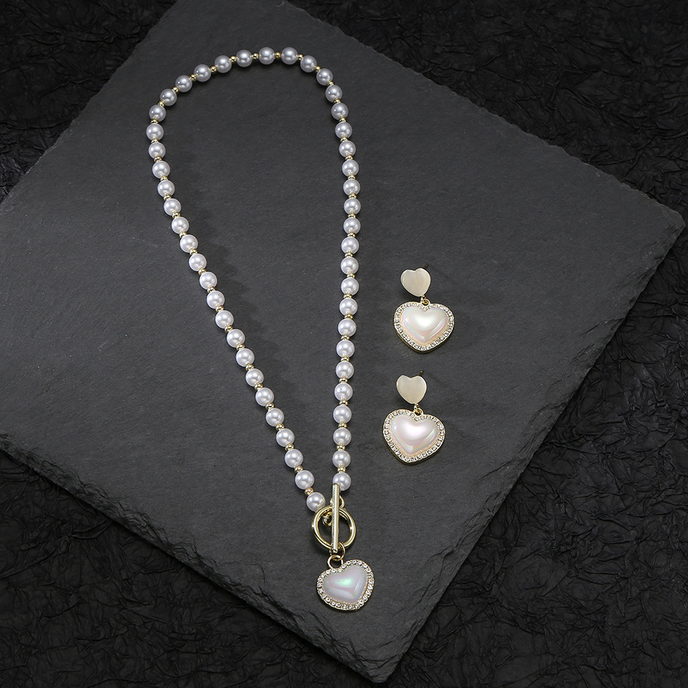 Серебряная игла, ювелирное украшение из жемчуга, ожерелье, цепочка, комплект, яркий броский стиль, подарок на день рождения
