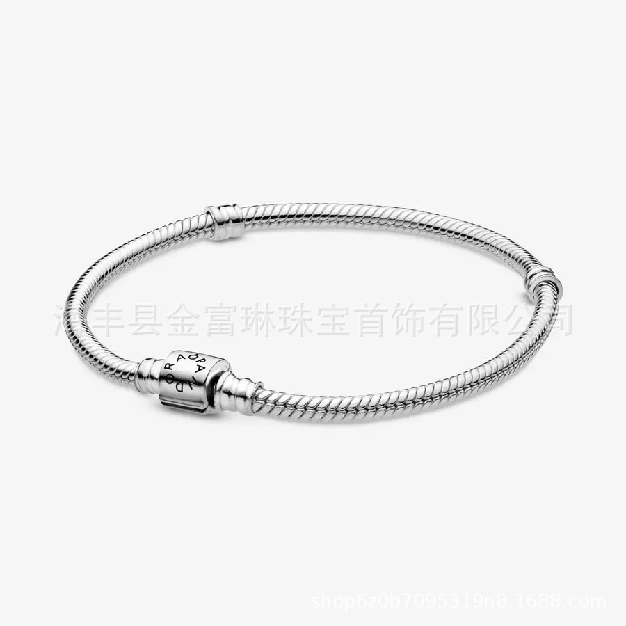 Pandora pulsera fuente fábrica venta al por mayor de alta versión amor clásico Venta caliente DIY serpiente hueso pulsera