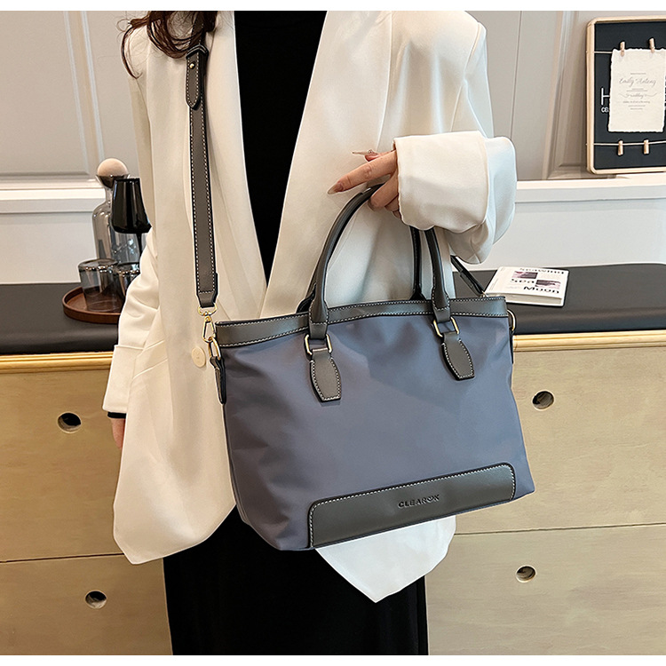 2024 transfronterizo nuevo nylon bolso de mano casual gran capacidad de color retro viaje mochila de hombro