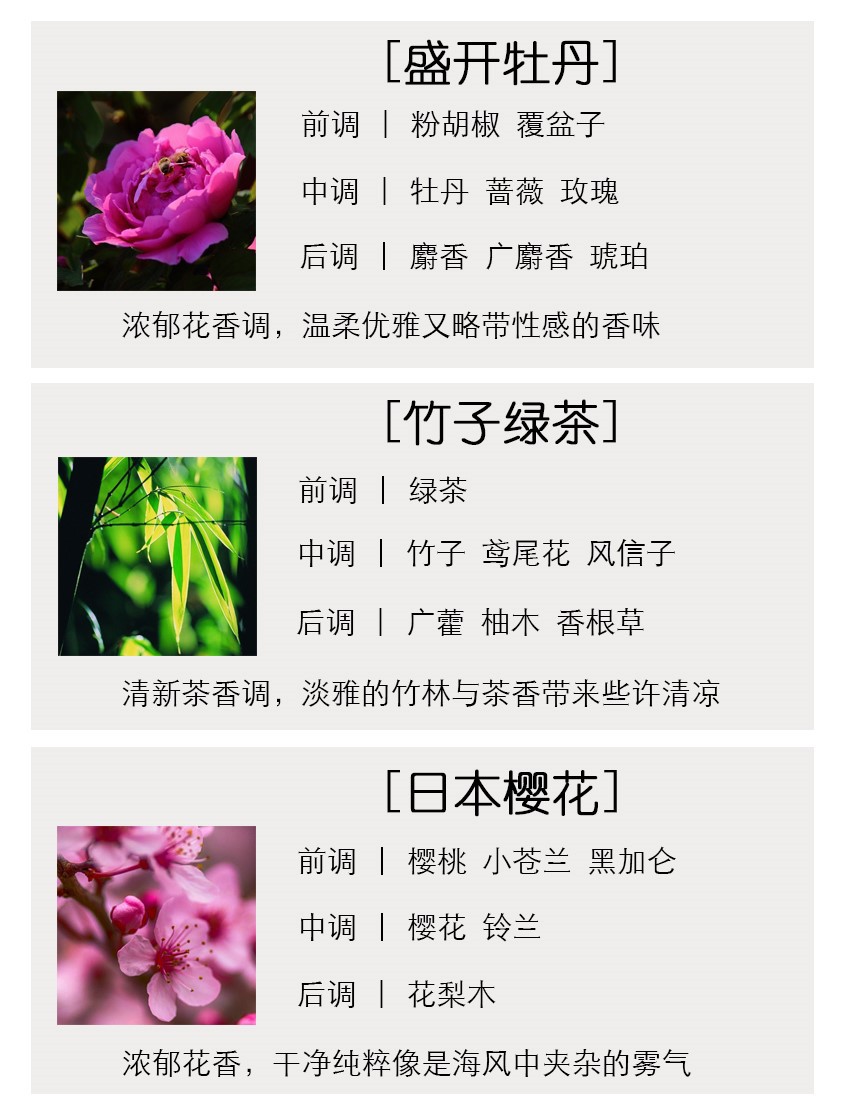 牡丹，竹子，樱花