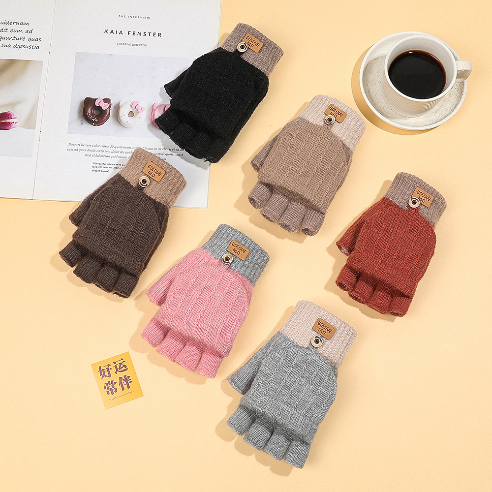 Winter knitted travel keep warm fashionable gloves