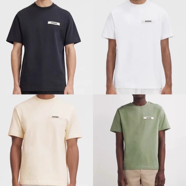260g High-Quality~Logo Embroidered Micro-Label All-Cotton Round-Neck Short-Sleeved T-Shirt, Loose and Versatile Casual Pullover Top 260g High-Quality~Logo Embroidered Micro-Label All-Cotton Round-Neck Short-Sleeved T-Shirt, Loose and Versatile Casual Pullover Top