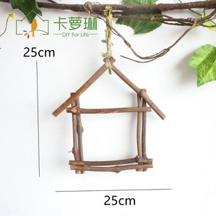 Bird House DIY Hemp Rope American Pastoral Mori Balcony Wall Hanging Wall Decoration Shopping Mall Window Shooting Props