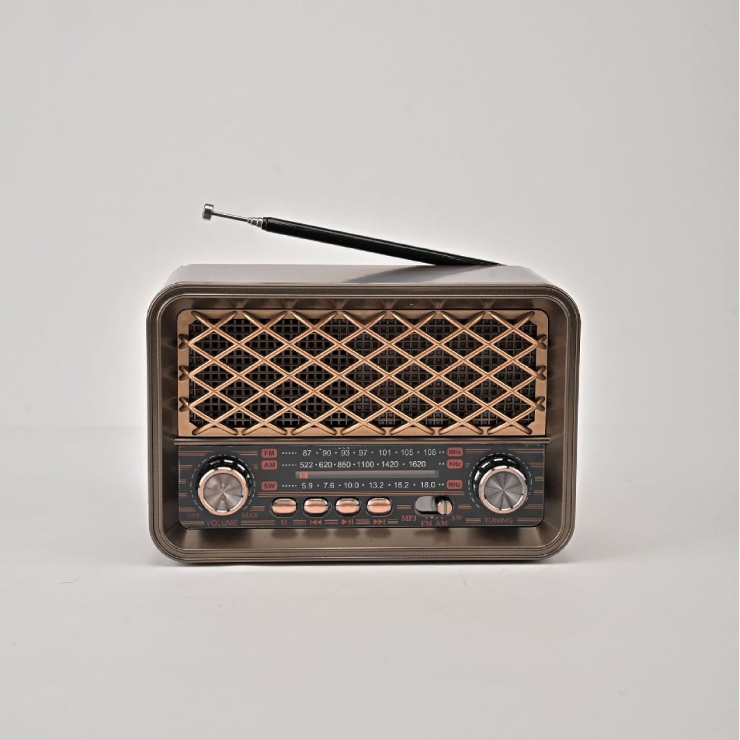 Bluetooth FM radiosu və MP3 pleyer, LED işıqlı, tam diapazon