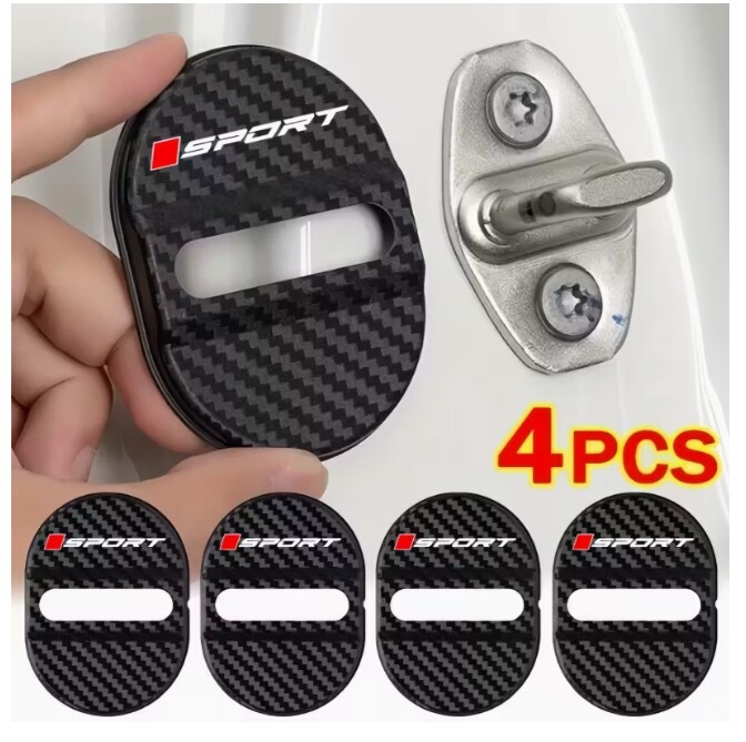 Cross-Border Foreign Trade Car Door Lock Cover, Door Latch, Silent Shock-Absorbing Cushion, New Protective Cover Accessories