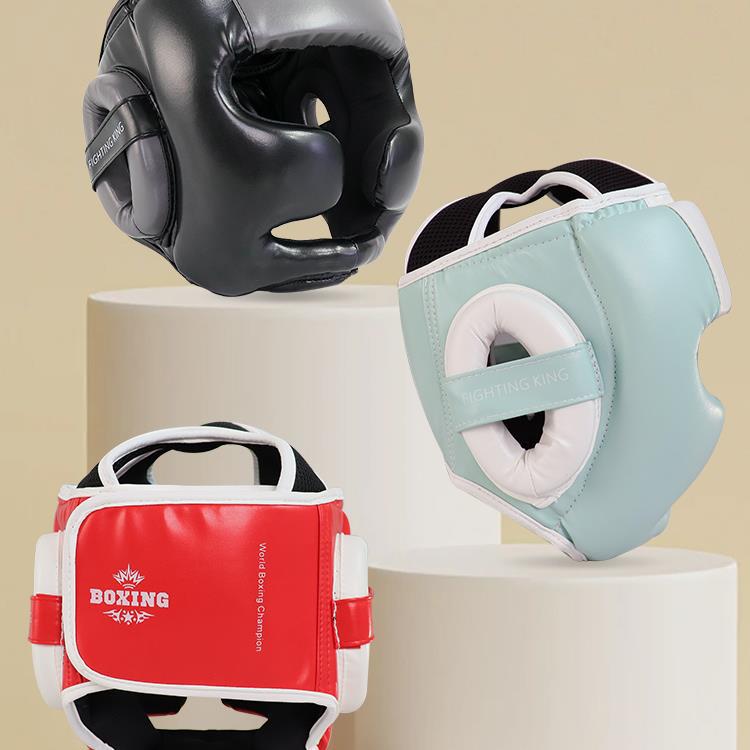 Boxing Helmet for Adults and Kidsren, Practical Head Protection, Sanda Muay Thai Competition Head Protection Cover, Monkey Face Sanda Head Protection Helmet