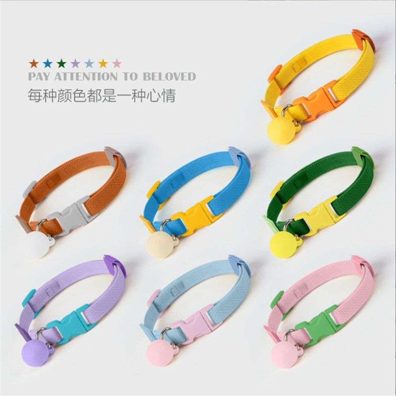 Pet Collar High Elastic Cat Necklace Adjustable Dog Collar Small Dog Decoration Cross-Border Pet Supplies Factory