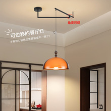 大观园餐厅吊灯中古风法式复古2025新款创意个性艺术圆桌摇臂灯具